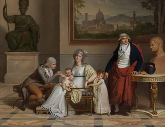 Familien til André-François, greve av Miot de Melito, (1762-1841) Frankrikes konsul, akkreditert til Firenze André-François Miot, utsending for den franske republikk til storhertugen av Toscana - Familien til André-François, greve Miot de Melito, (1762-184