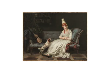Portrett av Elizabeth, Lady Webster, senere Lady Holland (1771-1845), ca. 1795 (olje på lerret)