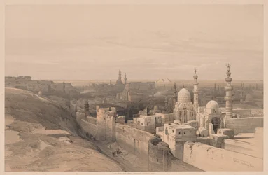 Egypt og Nubia: bind III - nr. 26, Kairo, Looking West, 1838.