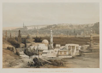 Egypt og Nubia, bind III: Kairo fra Citzenib-porten, ser mot Suez-ørkenen, 18
