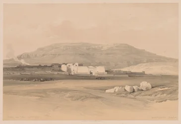Egypt og Nubia: bind II - nr. 20, Medinet Abou, Theben, 1838.
