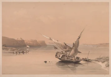 Egypt og Nubia: Bind II - nr. 6, Approach to the Fortress of Ibrim, Nubia