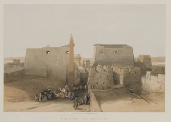 Egypt og Nubia, bind II: Grand Entrance to Temple of Luxor, 1848.