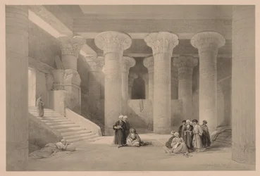 Egypt og Nubia: Bind I - nr. 24, Temple at Esneh, 1838.