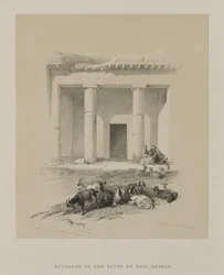 Egypt og Nubia, bind I: Inngang til hulene i Beni-Hasan, 1847.