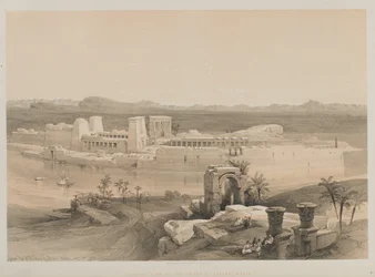 Egypt og Nubia, bind I: Generelt syn på øya Philae, Nubia, 1846.