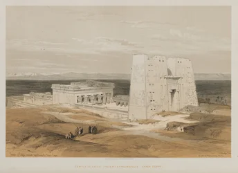 Egypt og Nubia, bind I: Temple ved Edfou, antikkens Apollinopolis, Øvre Egypt, 1847.