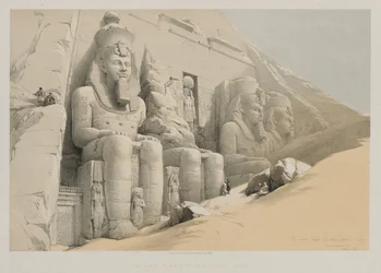 Egypt og Nubia, bind I: Det store tempelet i Abu Simbel, Nubia, 1846