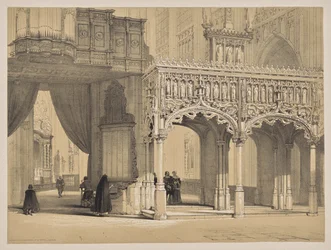 Skisser i Belgia og Tyskland, First Series, Screen in the Cathedral of St. Peter, Louvain