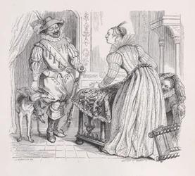 Jakten fra Bérangers komplette verk, 1836. Skapere: Louis-Henri Brevière, Cesar-Auguste Hebert.