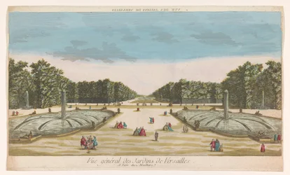 Utsikt over Versailles-hagen Vue des Jardins de Versailles (tittel på objekt)