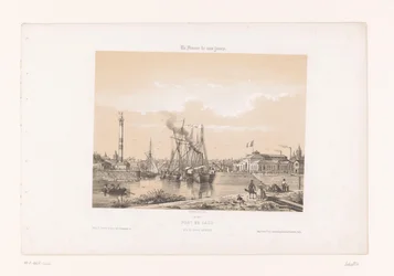 Utsikt over Caen fra Cours Caffarelli Port de Caen, Pris du Cours Caffarelli (tittel på objekt) Contemporary France (serietittel) La France de nos jours (serietittel på objekt)