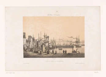 Utsikt over havnen i Cherbourg Vue du port de Cherbourg (tittel på objekt) Contemporary France (serietittel) La France de nos jours (serietittel på objekt)