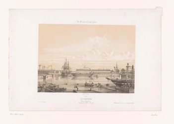 Utsikt over Bassin Napoléon III ved havnen i Cherbourg Cherbourg. Bassin Napoléon III (tittel på objekt) Contemporary France (serietittel) La France de nos jours (serietittel på objekt)