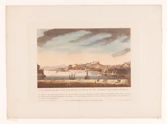 Utsikt over Portoferraio Vue Générale de L'île d'Elbe, de la Ville et du Cateau de Porto Ferrajo (tittel på objekt) Bylandskap i Italia, Spania og Egypt (serietittel)