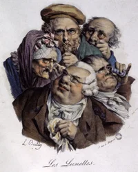 Brillene, ca. 1820 (gravering)