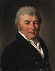 Portrett av en mann med kneppet jakke