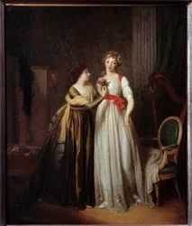 De to vennene. Maleri av Louis Leopold Boilly (1761 - 1845)