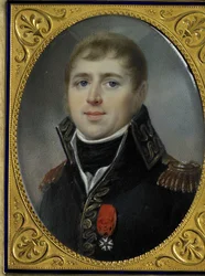 Carel Hendrik Ver Huell (1764-1845), viseadmiral for den bataviske flåten og minister for marinen i den bataviske republikk, dekorert med æreslegionens offiserskors, tildelt ham i 1804