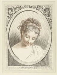Byste av en ung kvinne Tete de femme