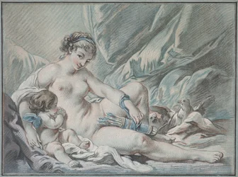 Kjærlighet ber Venus om å returnere våpnene sine til ham, 1768.