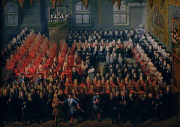 Bed of Justice holdt ved Parlement de Paris, 12. september 1715