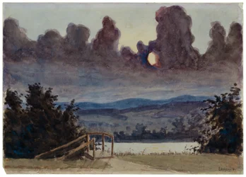 Mørke skyer, ca. 1901 (akvarell og blyant på papir)