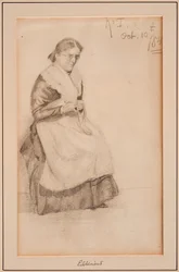Knitting, 1884. norvegian