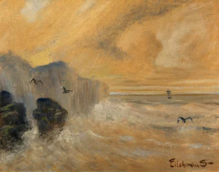 Rocky Seashore, slutten av 1800-begynnelsen av 1900-tallet.