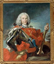 Portrett av Filip V, konge av Spania (1683-1746) Maleri av Louis Michel van Loo (1707-1771) 1745 Dim. 1,04 x 0,83 m - Portrett av Filip V, konge av Spania (1683-1746). Maleri av Louis Michel van Loo (1707-1771)