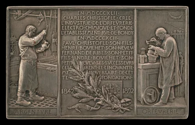 Femtiårsjubileum for Christofle Company, 1842-1892 [omvendt]