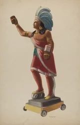 Sigarbutikk indisk, 1938.