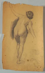 Studie av nakenfigur