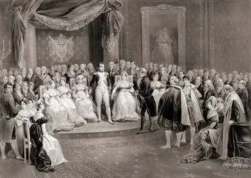 Napoleon og hoffet hans. (skrive ut)