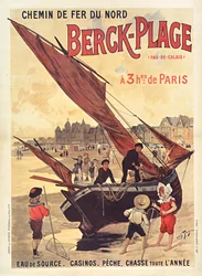 Northern Railways. Berck-Plage, ca. 1910.