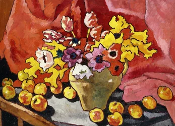 Mugge, anemoner, tulipaner og epler; Mugge, anemoner, tulipaner og epler