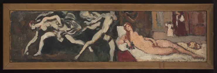 Studier etter Titians Venus d#39;Urbino og Guido Renis La course d#39;Atalante, laget under utstillingen «Italiensk kunst» på Petit Palais