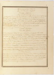 "Refleksjon over mitt intervju med Mr. le Duc de la Vauguyon", autografmanuskript, januar 1767 til tidlig 1769