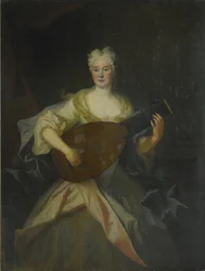Portrett av Anna Constantia, grevinne av Cosel 1680-1765, født von Brockdorff