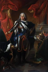 Portrett av Frederick Augustus av Polen og Sachsen 1670-1733