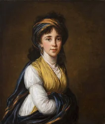 Portrett av grevinne Anna Grigoryevna Belosselsky-Belozersky 1773-1846, 1798.