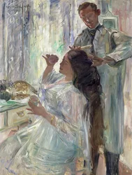 Charlotte Corinth ved toalettbordet hennes, 1911