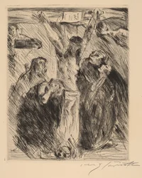 Korsfestelse, etter altertavlen i Tölz, 1921-1922.