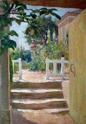 Trappen i Provence Maleri av Joseph Loys Prat (1879-1934), 1900-tallet.