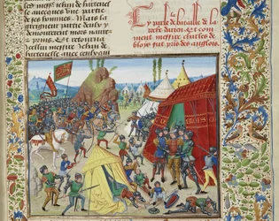 Charles of Blois captured at the Battle of La Roche-Derrien, ca 1470-1475.    1191143   no       norwegian Successfully Translated  Original: Fabel van de boer en zijn honden Translat: Fabel van de boer en zijn honden 1365012 no norwegian Successfully Tran