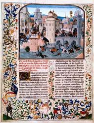 Massakre på bondeopprørerne i Meaux, 1358, c1475