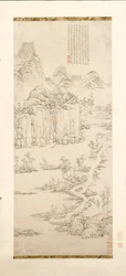 Daoist Retreat i fjell- og bekkelandskap etter Ni Zan [1301-1374], 1567.