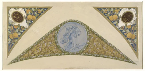 Skisse til festivaltrappen i Paris rådhus: Løve, mellom 1888 og 1898 (olje)