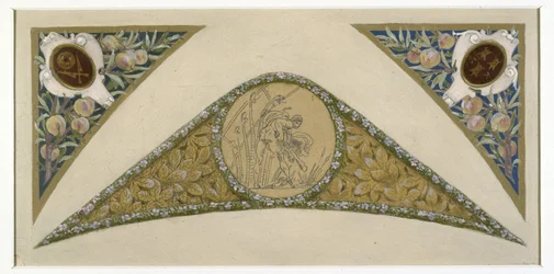 Skisse til festivaltrappen i Paris rådhus: Skorpion, ca. 1888–1898 (olje)
