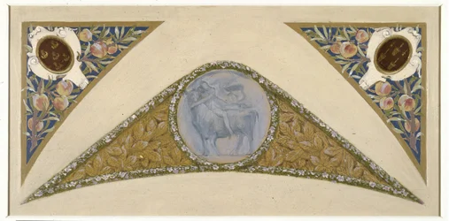 Skisse til festtrappen på Hôtel de Ville de Paris: Okse, ca. 1888–1898 (olje på kalkerpapir)